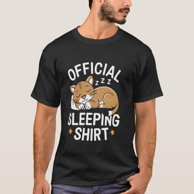 T-shirt Cougar de sommeil officiel (Devant)