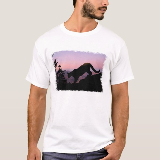 T-shirt Cougar et le Grand Canyon (Devant)