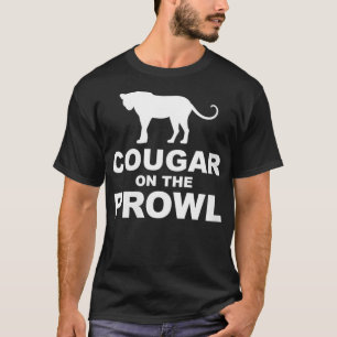 T-shirt Cougar femme sur le ventre féminin