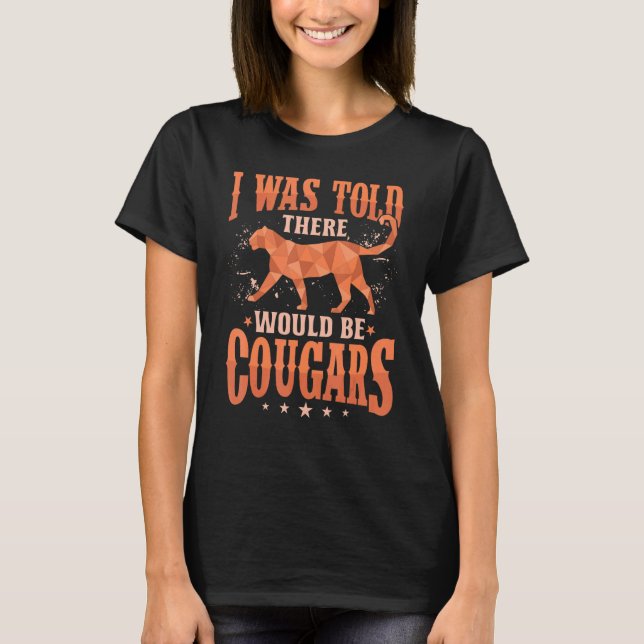 T-shirt Cougar Mountain Lion Animal Chat Tête Cuisine Wild (Devant)