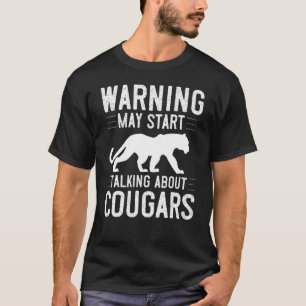 T-shirt Cougar Mountain Lion Animal Chat Tête Cuisine Wild
