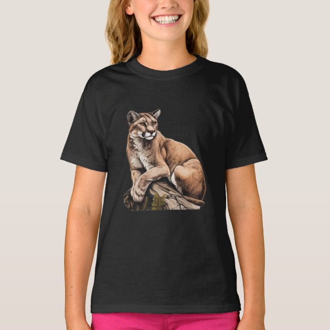 T-shirt Cougar Mountain Lion Lover (Devant)
