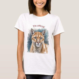 T-shirt Cougar sur la colline Accessoire d'anniversaire