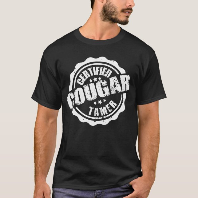 T-shirt Cougar Tamer Funny Hommes Certifié Cougar Tamer (Devant)