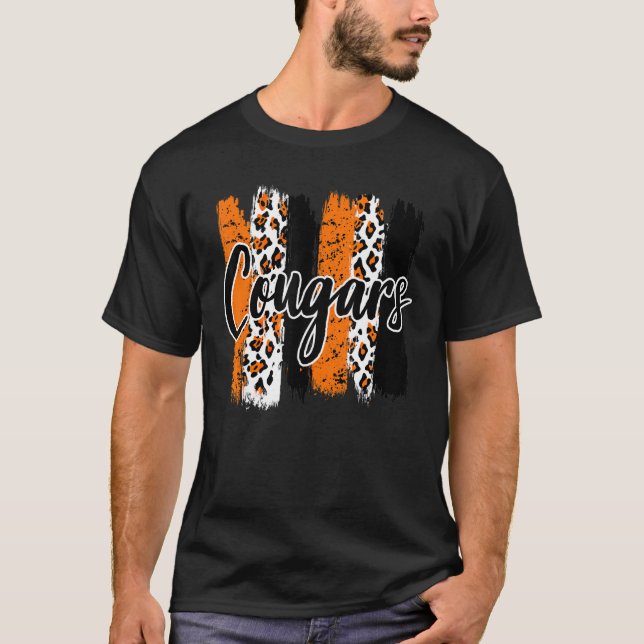 T-shirt Cougars School Sports Ventilateur Team Spirit Masc (Devant)