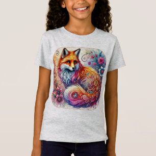 T-shirt couleur aquarelle Fox