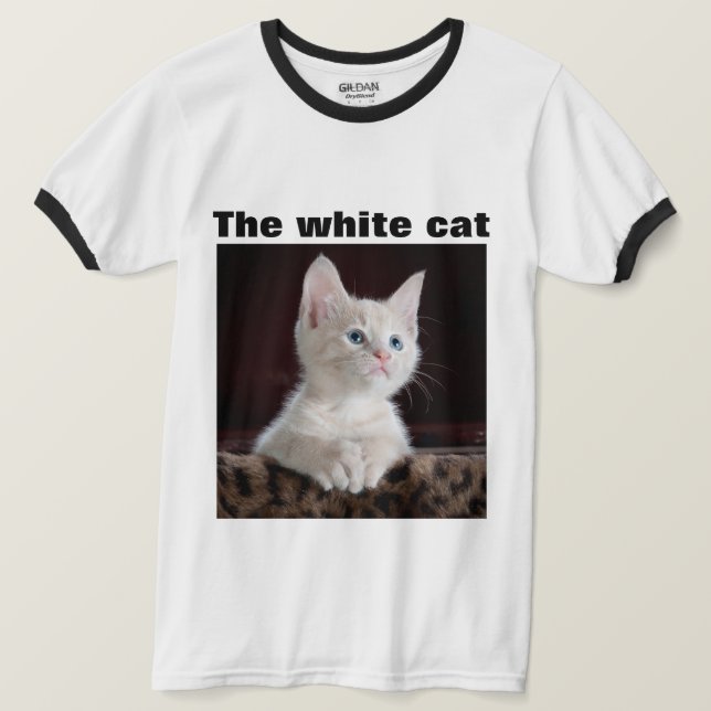 T-shirt Couleur blanche avec un design distinctif (Design devant)