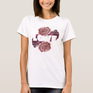 T-shirt couleur blanche femme fleur d'amour