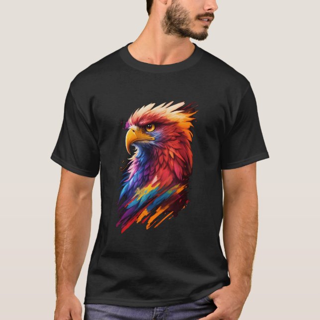 T-shirt Couleur Blast Phoenix Bird (Devant)