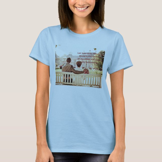 T-shirt couleur bleu clair pour Femmes (Devant)