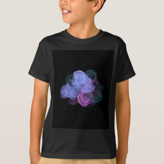 T-shirt couleur bleu violet d'aquarelle