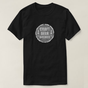 T-shirt Couleur Brasseur-Affligée par bière de métier