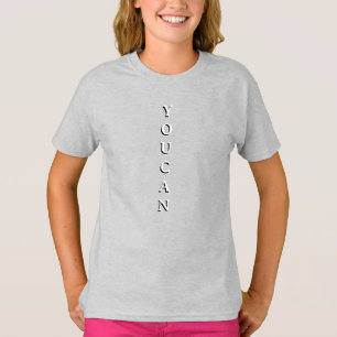 T-shirt couleur cendre pour filles tenue décontrac