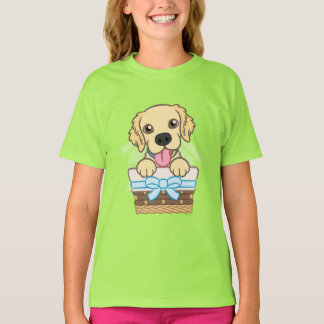 T-shirt couleur chiot doré
