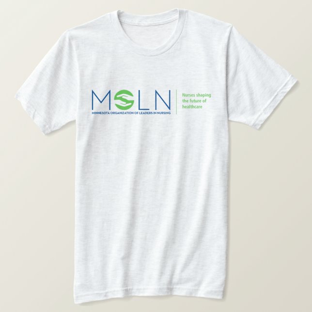 T-shirt couleur clair MOLN Tri-Blend (Design devant)