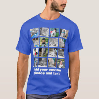 T-shirt Couleur complète 16 Photo Mosaïque Collage d'image