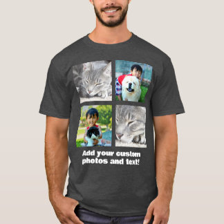 T-shirt Couleur complète 4 Photo Mosaïque Collage d'images