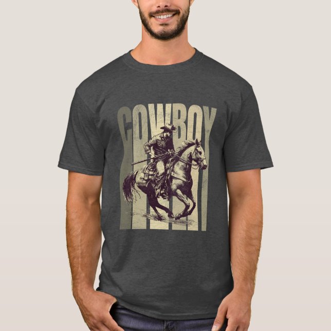 T-shirt couleur cowboy (Devant)