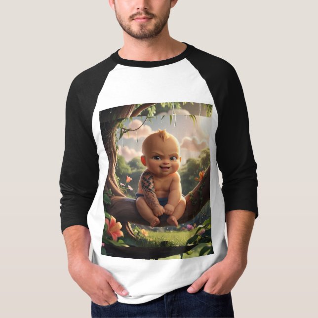 T-shirt couleur d'aquarelle (Devant)