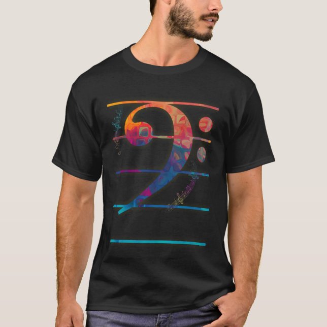 T-shirt Couleur de Clé de Fa (Devant)
