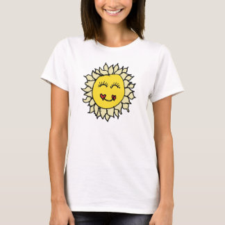 T-shirt Couleur de dessin de Sun de maman Peggy