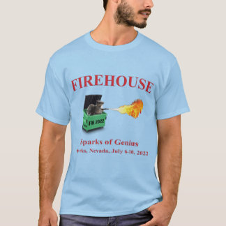 T-shirt Couleur de feu pour homme