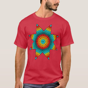 T-shirt Couleur de feu turquoise Sta amérindienne