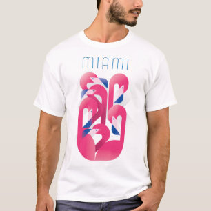 T-shirt Couleur de Flamant rose de Miami