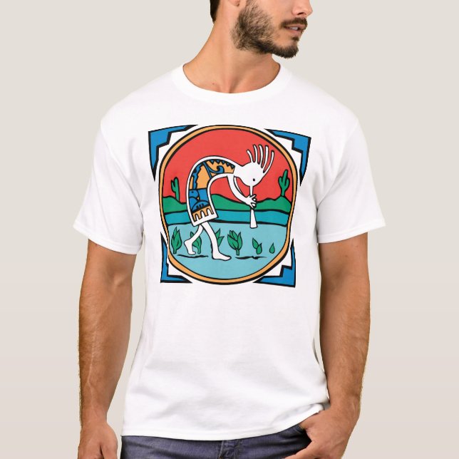 T-shirt Couleur de Kokopelli (Devant)