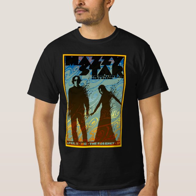 T-shirt couleur de la peinture étoilée (Devant)