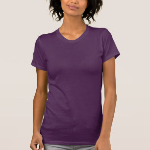 T-shirt Couleur de l'aubergine pour femmes Jersey fine Man