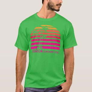 T-shirt Couleur de soleil rétro Floride