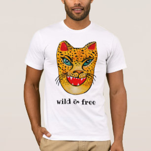 T-shirt couleur d'eau de Jaguar : rires sauvages e