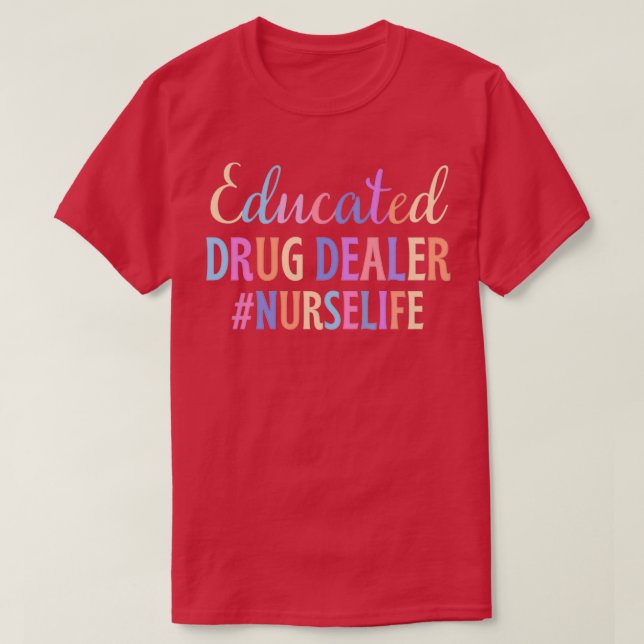 T-shirt Couleur douée du professionnel de la drogue instru (Design devant)