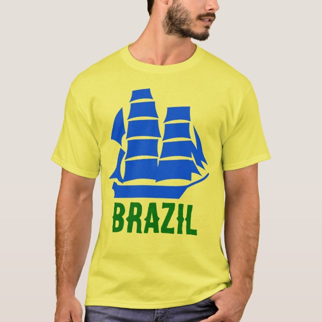 T-shirt Couleur du Brésil - Navire (Devant)