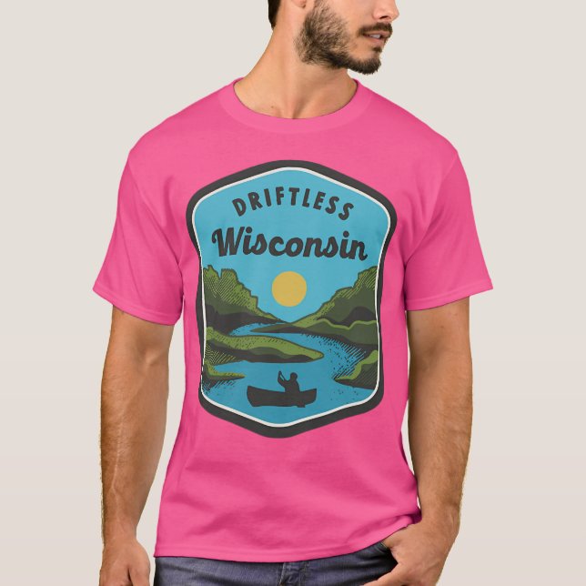 T-shirt Couleur du logo Wisconsin sans perte (Devant)