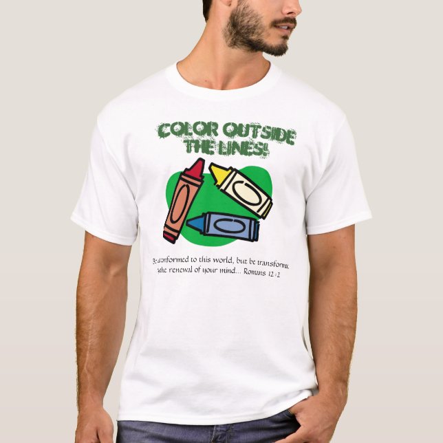 T-shirt Couleur en dehors des lignes (Devant)