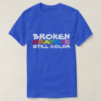 T-shirt couleur fixe Crayons cassés
