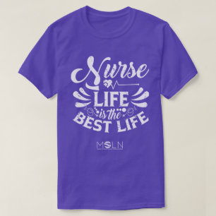 T-shirt couleur foncé de la vie infirmière