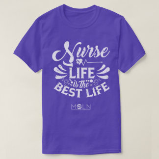 T-shirt couleur foncé de la vie infirmière