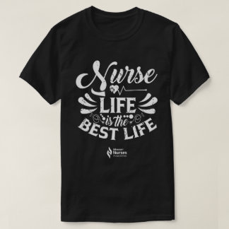 T-shirt couleur foncé de la vie infirmière