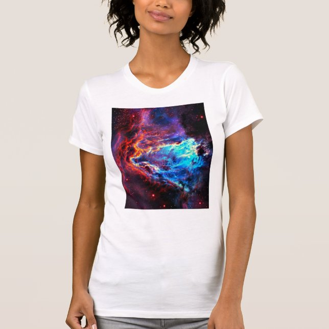 T-shirt Couleur impressionnante Composite Star Nebula (Devant)