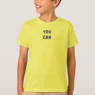 t-shirt couleur jaune pour enfants décontracté