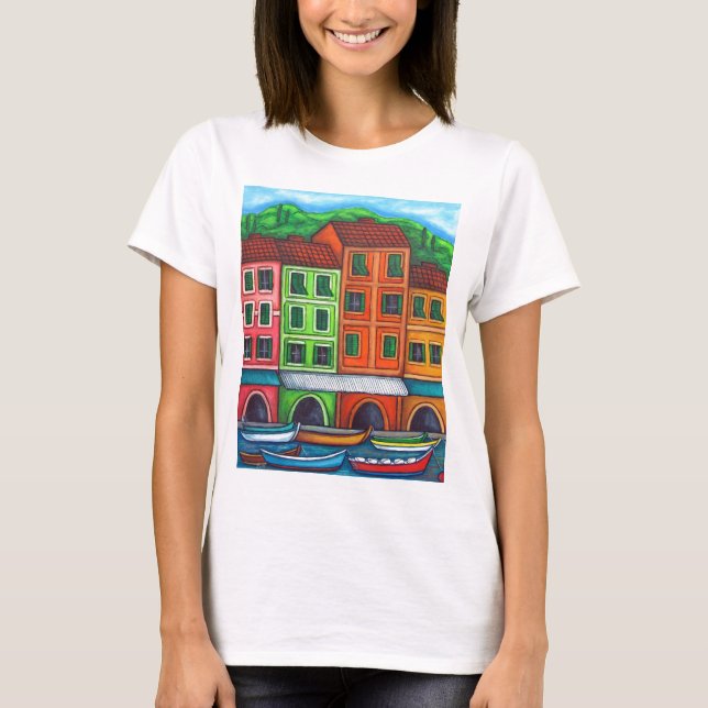 T-shirt couleur ligure par Lisa Lorenz (Devant)