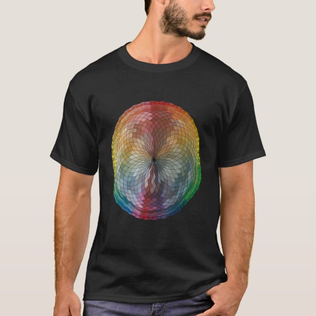 T-shirt Couleur main main tiré numérique arc-en-ciel (Devant)