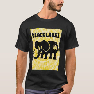 T-shirt Couleur Noirs Étiquette Elephant Skateboards Pour 
