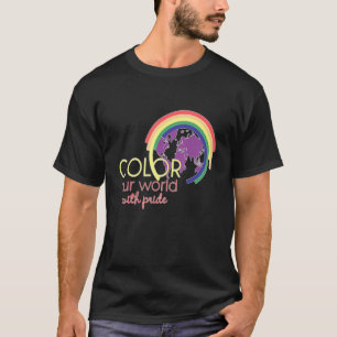 T-shirt Couleur Notre Monde De La Terre Avec Fierté