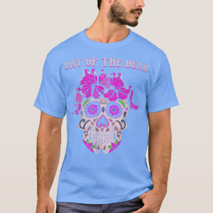 T-shirt Couleur Papillon Sugar Os Jour Muertos Jour H
