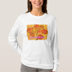 T-shirt couleur pour aquarelle de groupe de tomate (roche