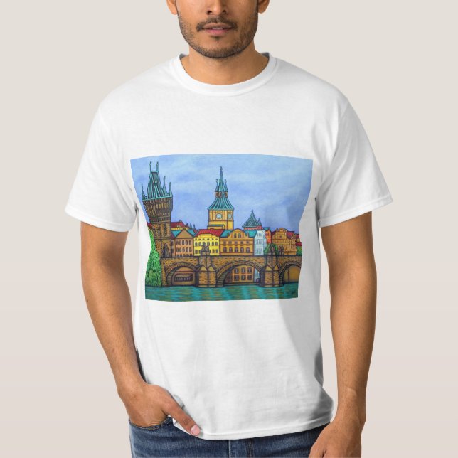 T-shirt couleur Prague par Lisa Lorenz (Devant)